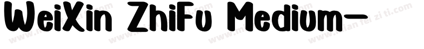 WeiXin ZhiFu Medium字体转换